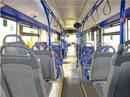 picture of inside of a bus