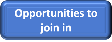 Blue rectangle with white text that says opportunities to join in
