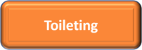 Orange rectangle with white text that says toileting