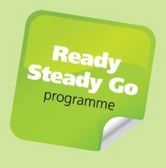 green box with text that says ready steady go programme
